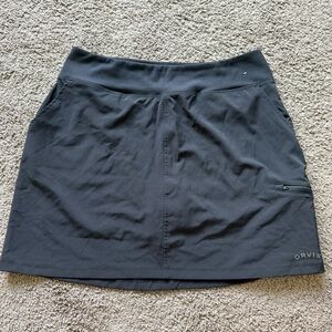 Orvis Black Athletic Charcoal Skort